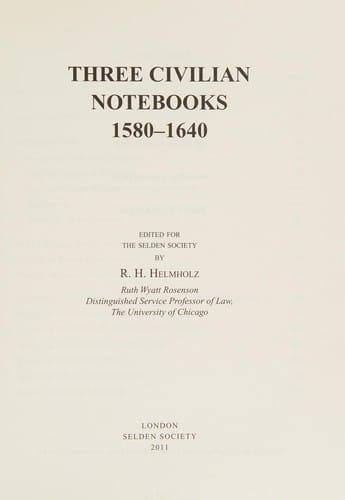 Three civilian notebooks, 1580-1640