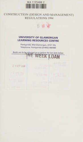 Construction Design and Management Regulations, 1994