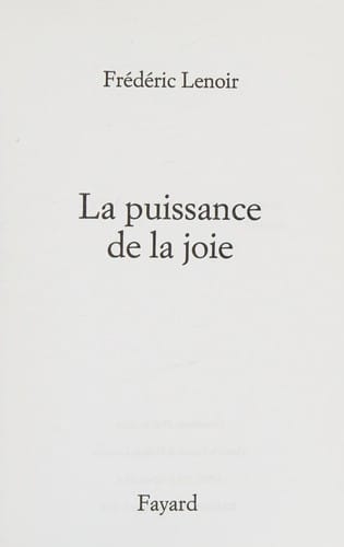 La puissance de la joie