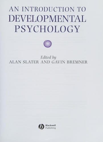 Introduction to developmental psychology