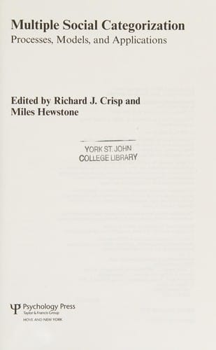 Multiple social categorization