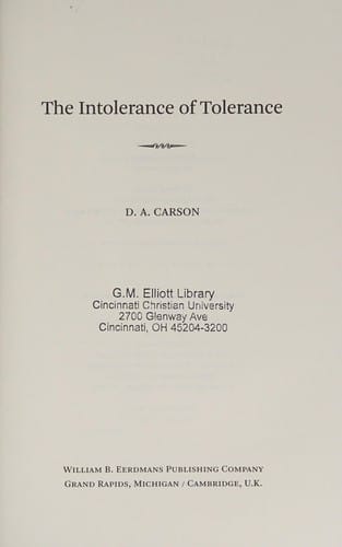 The intolerance of tolerance