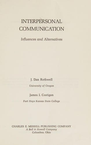 Interpersonal communication