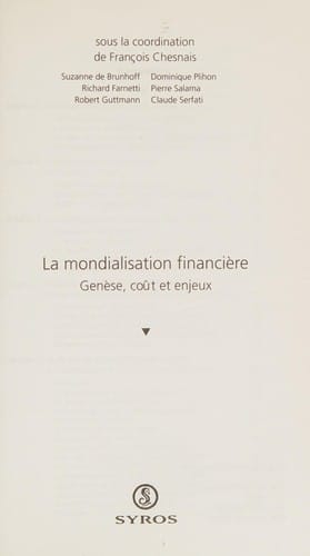 La mondialisation financière