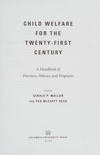 Child welfare for the twenty-first century