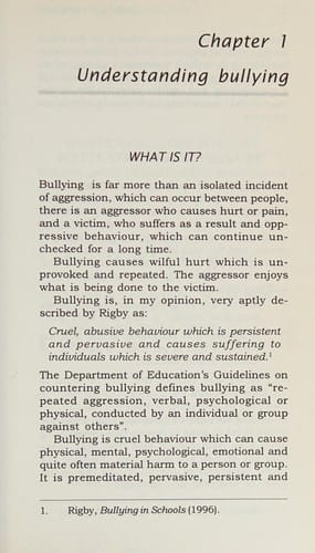 Bullying in Our Schools