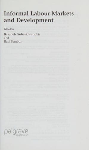 Informal labour markets and development