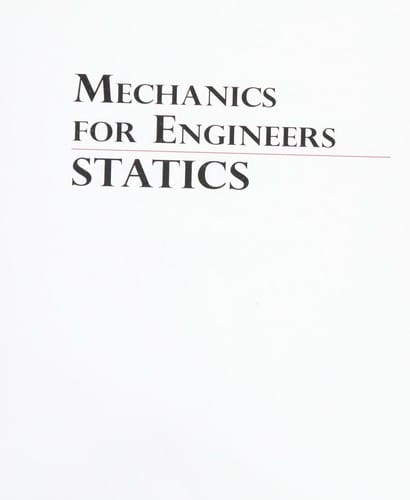 Mechanics for engineers