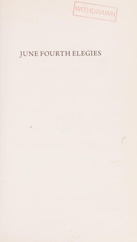 June fourth elegies