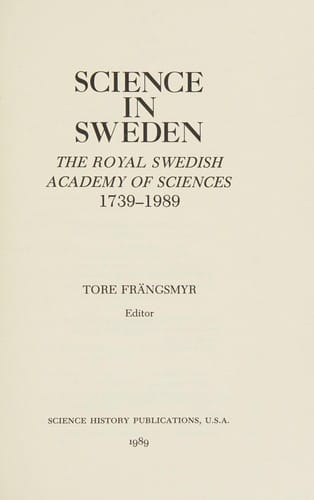 Science in Sweden