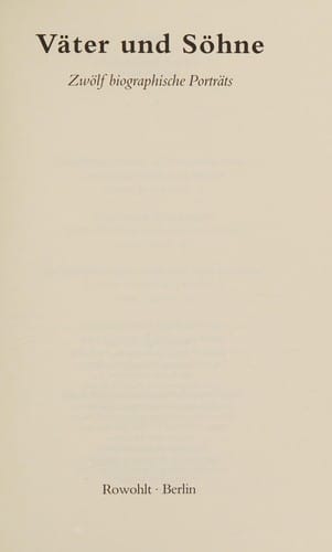 Väter und Söhne