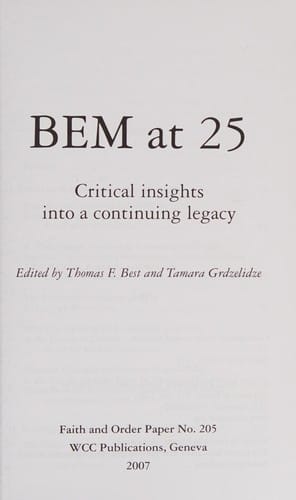 BEM at 25