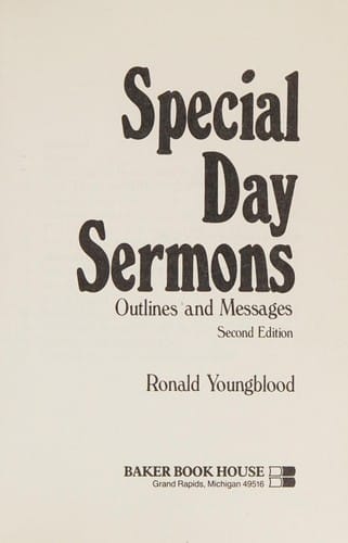 Special day sermons