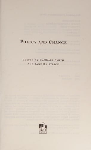 Policy and change