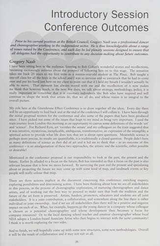 The Art and science of nurturing dancemakers