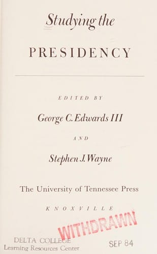 Studying the Presidency