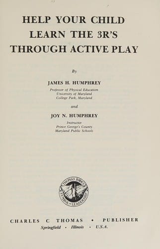 Help your child learn the 3R's through active play