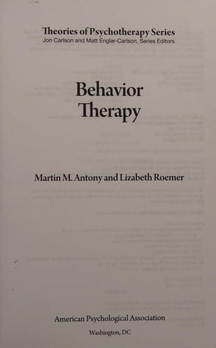 Behavior therapy