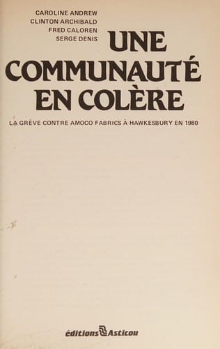 Une Communauté en colère