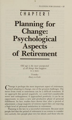 Planning your retirement