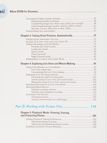 Nikon D3100 for dummies