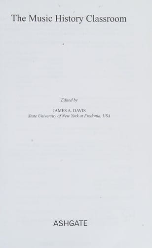 The music history classroom