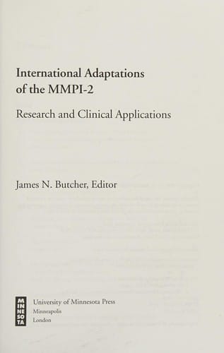 International adaptations of the MMPI-2