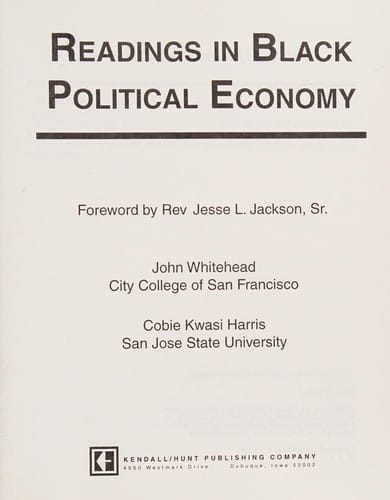 Readings in black political economy