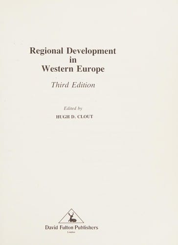 Regional development in Western Europe