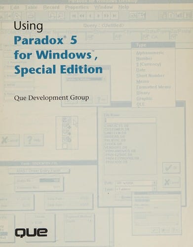 Using Paradox 5 for Windows
