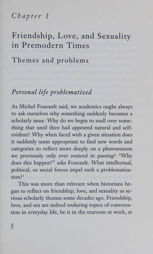 Friendship and love, ethics and politics