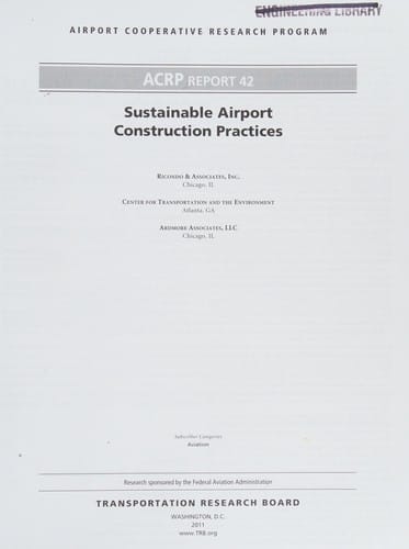 Sustainable airport construction practices