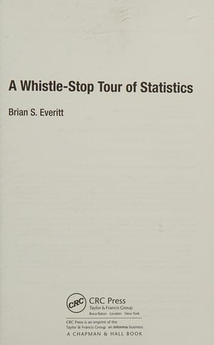 A whistle-stop tour of statistics