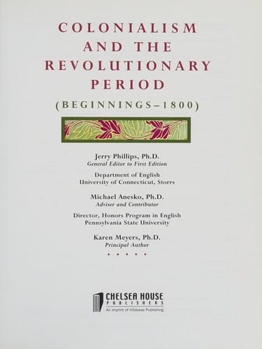 Colonialism and the revolutionary period (beginnings-1800)