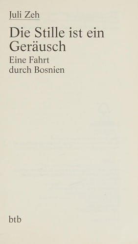 Die Stille ist ein Geräusch