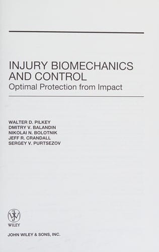 Injury biomechanics and control
