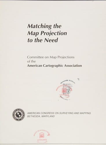 Matching the map projection to the need