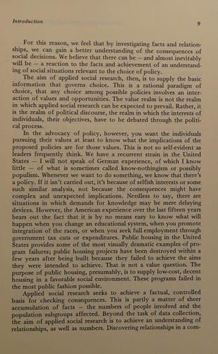 Applied research for social policy