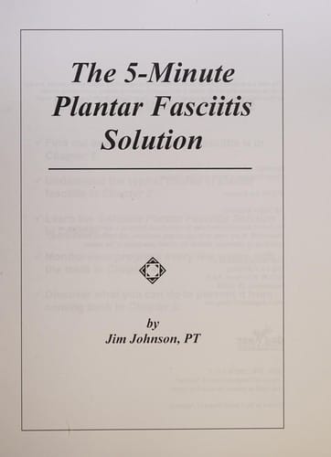 The 5-minute plantar fasciitis solution