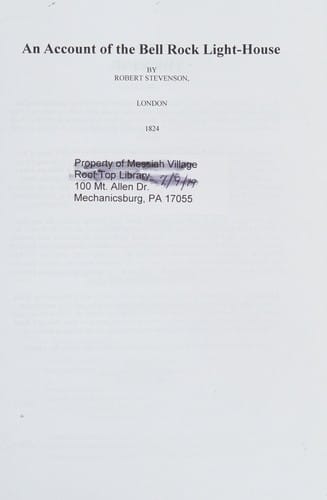 An account of the Bell Rock light house