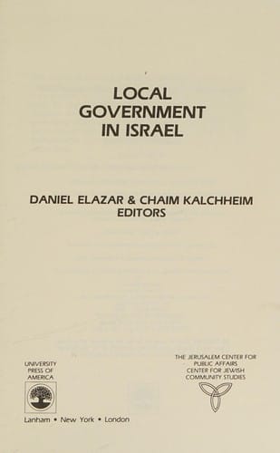 Local government in Israel