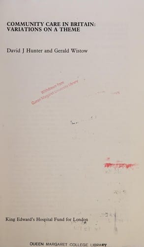 Community Care in Britain