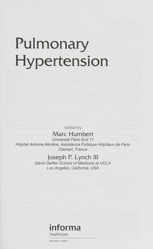 Pulmonary hypertension