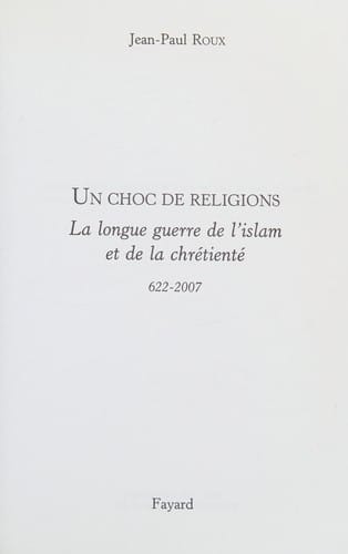 Un choc de religions