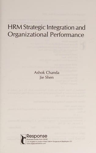 HRM strategic integration and organizational performance