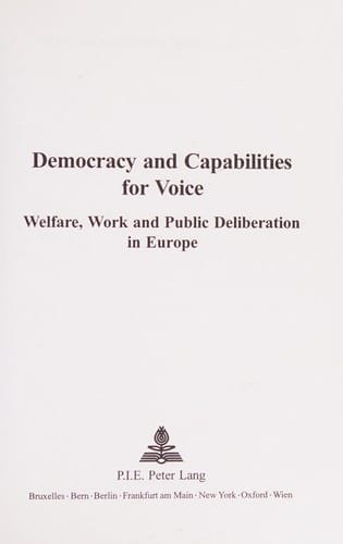 Democracy and capabilities for voice