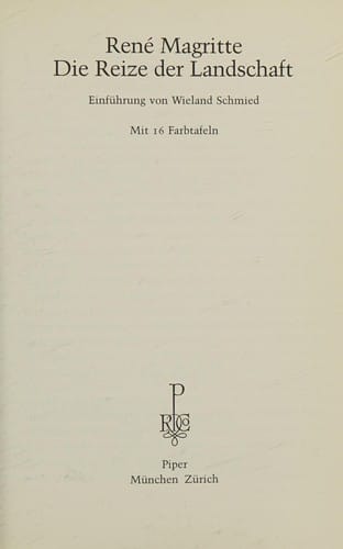 René Magritte, die Reize der Landschaft