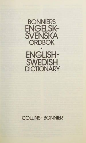 Bonniers engelsk-svenska ordbok =