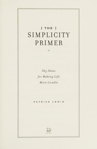 The simplicity primer