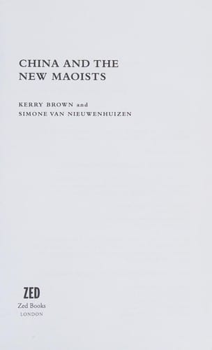 China and the new Maoists